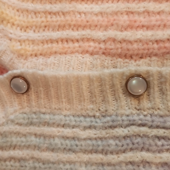 Sioni pastel rainbow wool  cardigan - Picture 2 of 8